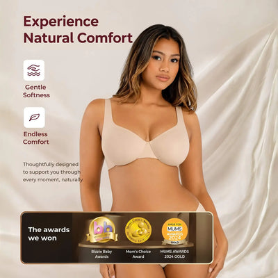 Adjustable-Strap Underwire Plunge Bra