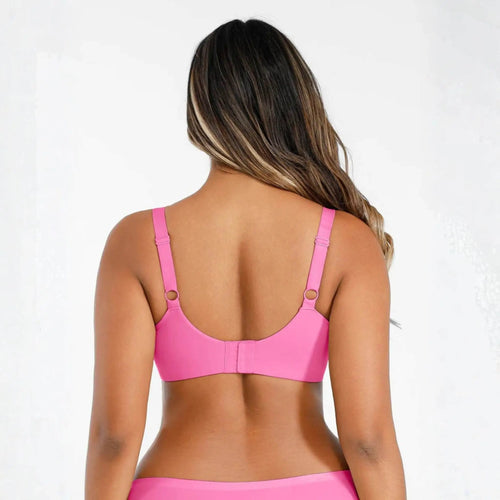 Adjustable-Strap Underwire Plunge Bra