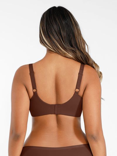 Feelingirl-Deep-V-Push-Up-with-Triple-Layer-Seamless-Design-Side-Support-&-Wide-Adjustable-Straps-Bra-Brown