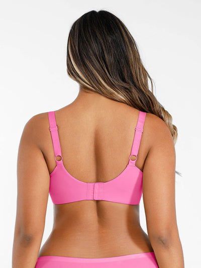Feelingirl-Deep-V-Push-Up-with-Triple-Layer-Seamless-Design-Side-Support-&-Wide-Adjustable-Straps-Bra-Pink